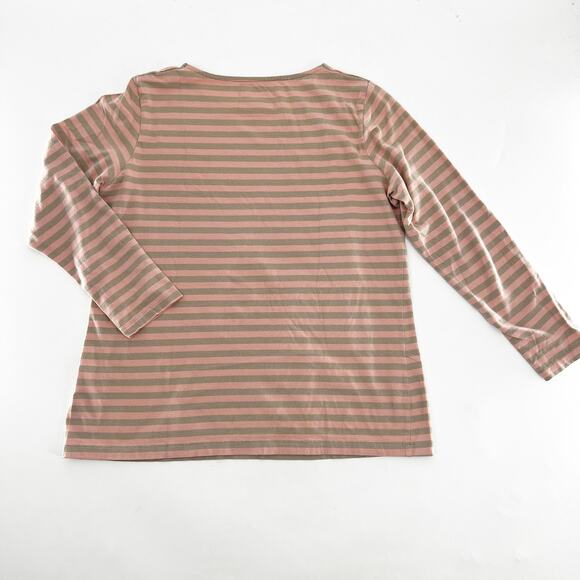 Gudrun Sjoden Striped Boat Neck Top Medium - Picture 4 of 4